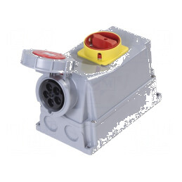 Conector alimentare AC trifazate soclu mamă IP67 | Electronic-mag.ro | Componente Electronice