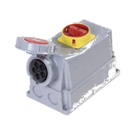 Conector alimentare AC trifazate soclu mamă IP67 | Electronic-mag.ro | Componente Electronice