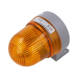 Semnalizator portocaliu luminos și acustic 24V | Electronic-mag.ro | Componente Electronice