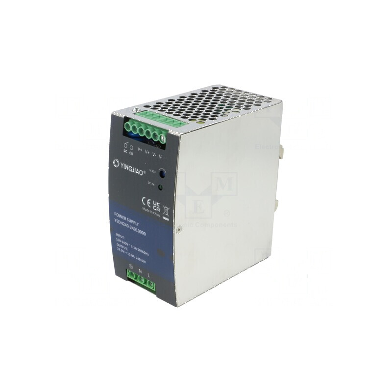 Alimentator pulsatoriu 240W 24VDC 10A DIN 1' | Electronic-mag.ro | Componente Electronice