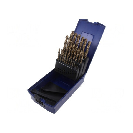 Burghie cu cobalt pentru metal - Set de 25 bucăți | Electronic-mag.ro | Componente Electronice
