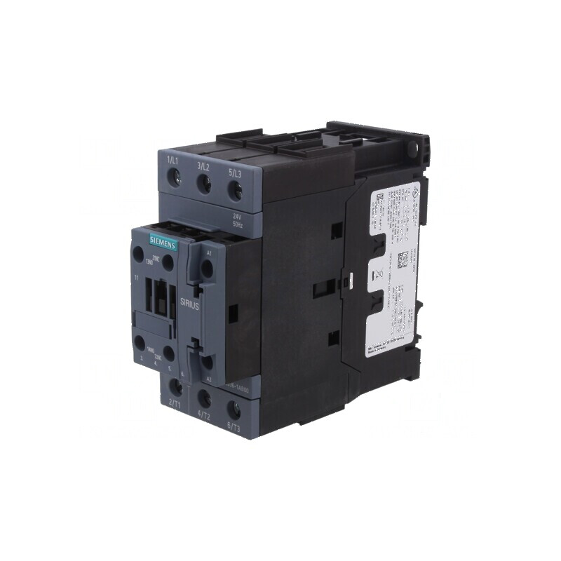 Contactor 3-polar cu 3 contacte auxiliare NO NC 24VAC 50A | Electronic-mag.ro | Componente Electronice