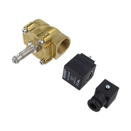 Ventil electromagnetic G 1 alamă FKM 24VDC | Electronic-mag.ro | Componente Electronice
