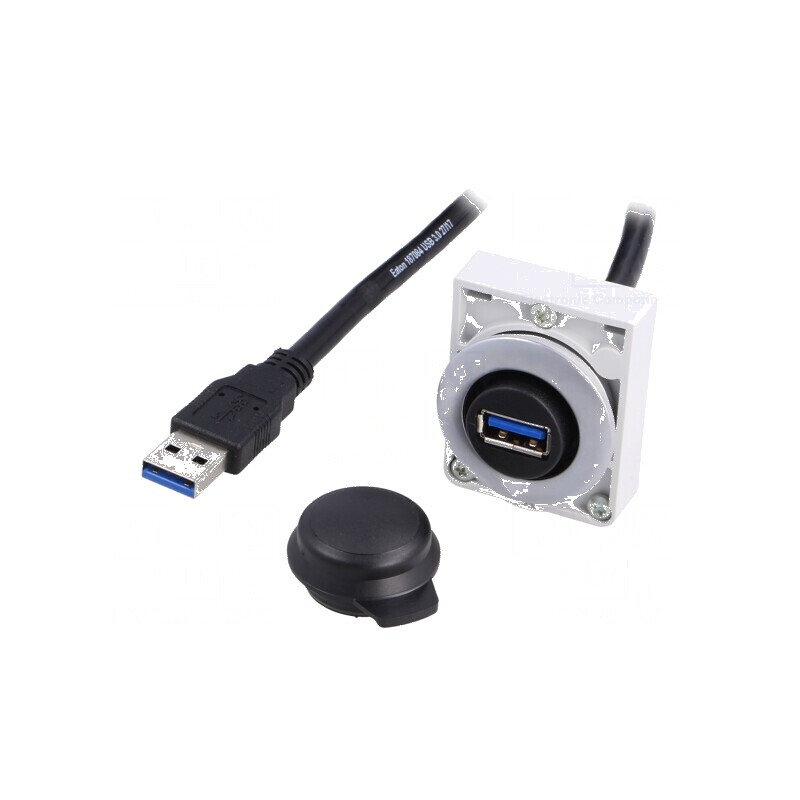 Soclu USB 30mm RMQ-Titan Ø30,5mm IP20 0,6m Lungime | Electronic-mag.ro | Componente Electronice