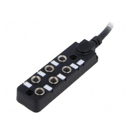 Cutie de conexiuni M8 PIN: 3 - 10m soclu 3A -20÷80°C IP67 IN: 6 | Electronic-mag.ro | Componente Electronice