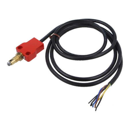 Limitator cursă NO NC 10A max.250VAC cablu 2m IP66 metal | Electronic-mag.ro | Componente Electronice