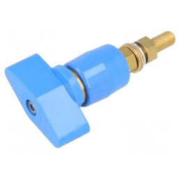 Clemă de laborator albastră 1kVDC 200A pe panou - Simplu de utilizat | Electronic-mag.ro | Componente Electronice