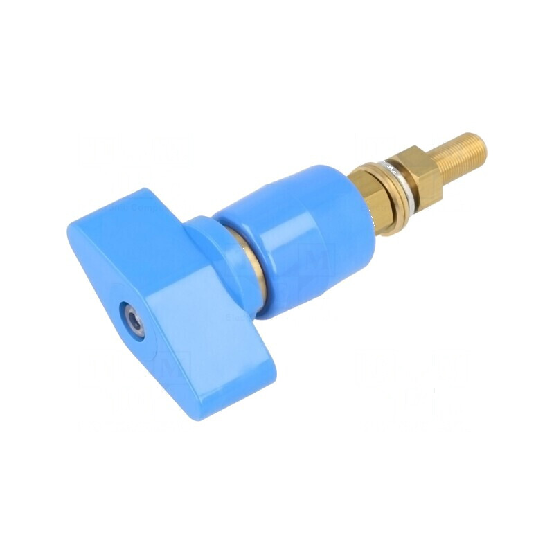 Clemă de laborator albastră 1kVDC 200A pe panou - Simplu de utilizat | Electronic-mag.ro | Componente Electronice