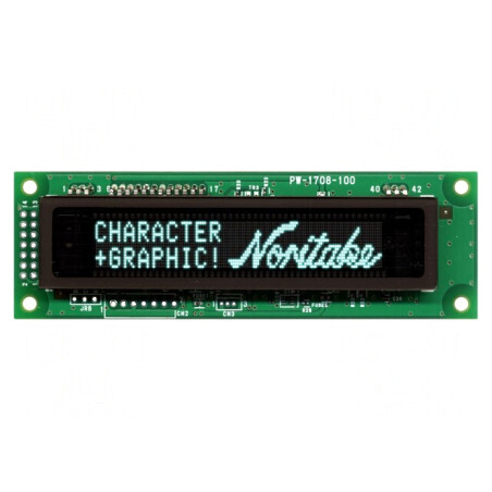 Afişaj VFD grafic 140x16 350-700 cd/m2 Temp -40-85°C PIN 21 | Electronic-mag.ro | Componente Electronice