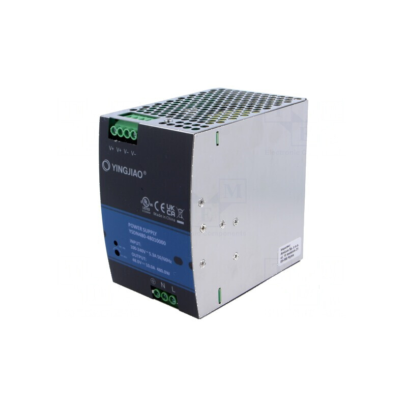 Alimentator pulsatoriu pentru şină DIN 480W 48VDC 10A | Electronic-mag.ro | Componente Electronice