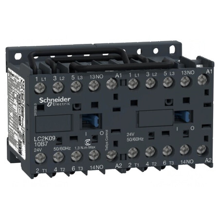 Contactor reversibil cu 3 poli și 3 contacte auxiliare - NO | Electronic-mag.ro | Componente Electronice