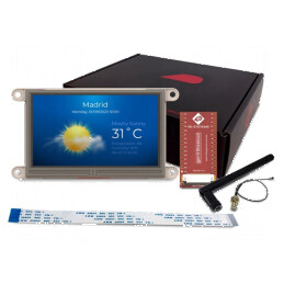 Afișaj TFT 4.3 inch 800x480 8MBRAM, 16MbFLASH 510cd/m2 cu ESP32 | Electronic-mag.ro | Componente Electronice