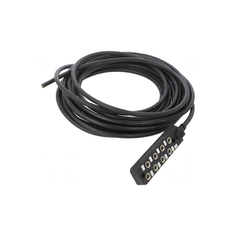 Cutie de conexiuni M8 PIN: 3 10m soclu 3A -20÷80°C IP67 IN: 8 | Electronic-mag.ro | Componente Electronice