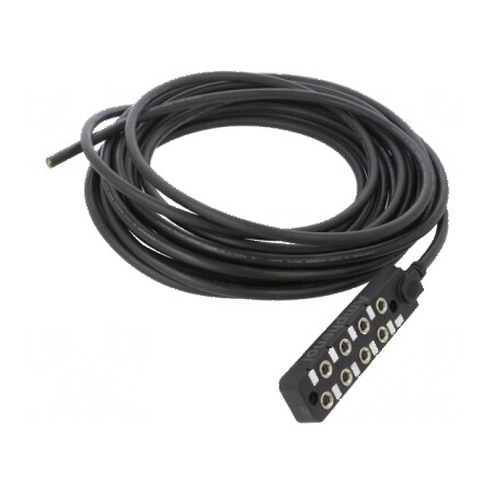 Cutie de conexiuni M8 PIN: 3 10m soclu 3A -20÷80°C IP67 IN: 8 | Electronic-mag.ro | Componente Electronice