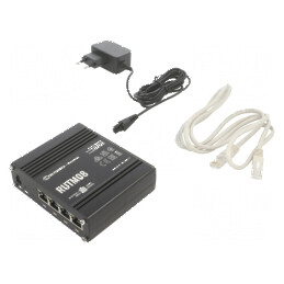 Ruter cu 4 porturi Ethernet, alimentator USB | Electronic-mag.ro | Componente Electronice