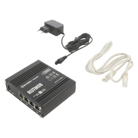 Ruter cu 4 porturi Ethernet, alimentator USB | Electronic-mag.ro | Componente Electronice