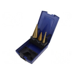 Set de burghie graduale oţel rapid şlefuit HSS-G tablă,metal | Electronic-mag.ro | Componente Electronice