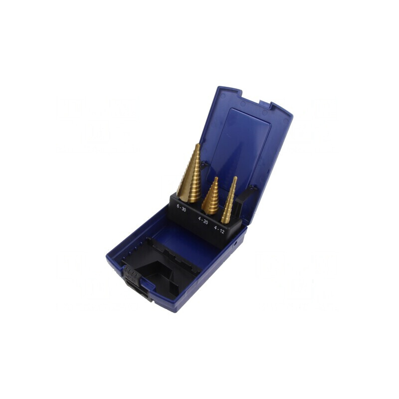 Set de burghie graduale oţel rapid şlefuit HSS-G tablă,metal | Electronic-mag.ro | Componente Electronice