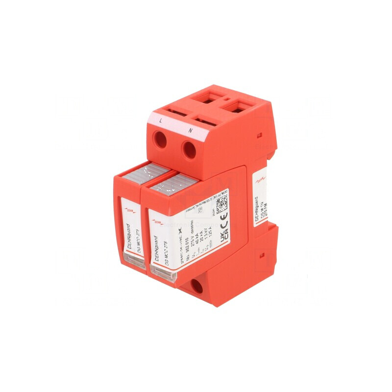 Limitator de supratensiuni Tip 2 Poli: 1 NPE 20kA -40÷80°C | Electronic-mag.ro | Componente Electronice