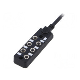 Cutie de conexiuni M8 PIN: 3 5m soclu 3A -20÷80°C IP67 IN: 6 | Electronic-mag.ro | Componente Electronice