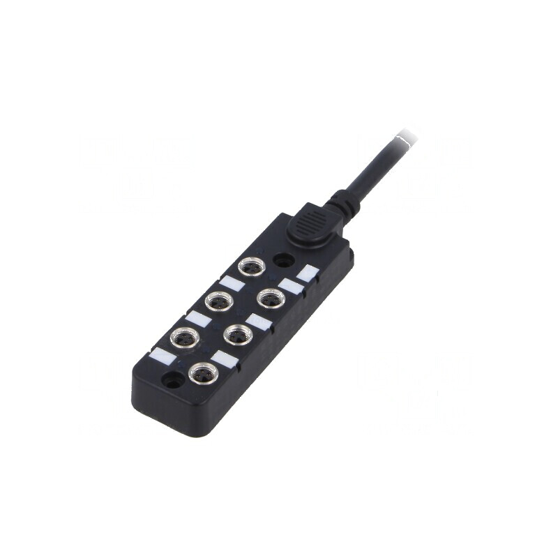 Cutie de conexiuni M8 PIN: 3 5m soclu 3A -20÷80°C IP67 IN: 6 | Electronic-mag.ro | Componente Electronice
