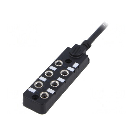 Cutie de conexiuni M8 PIN: 3 5m soclu 3A -20÷80°C IP67 IN: 6 | Electronic-mag.ro | Componente Electronice