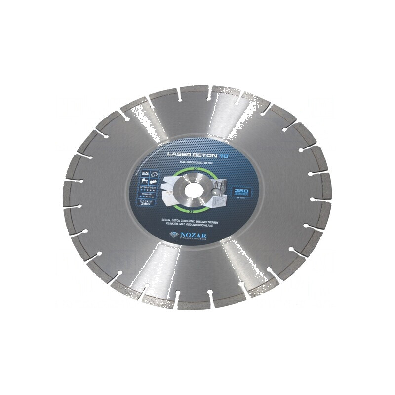 Disc de tăiere diamantat pentru beton Ø: 350mm Øorif: 25,4mm | Electronic-mag.ro | Componente Electronice