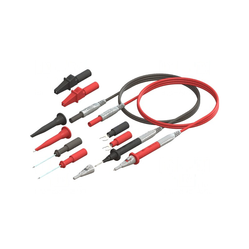 Kit de sonde de măsură neagră şi roşie | Electronic-mag.ro | Componente Electronice