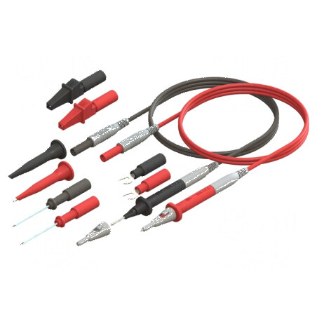 Kit de sonde de măsură neagră şi roşie | Electronic-mag.ro | Componente Electronice