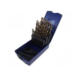 Set de burghie cu cobalt pentru metal 25 buc. | Electronic-mag.ro | Componente Electronice