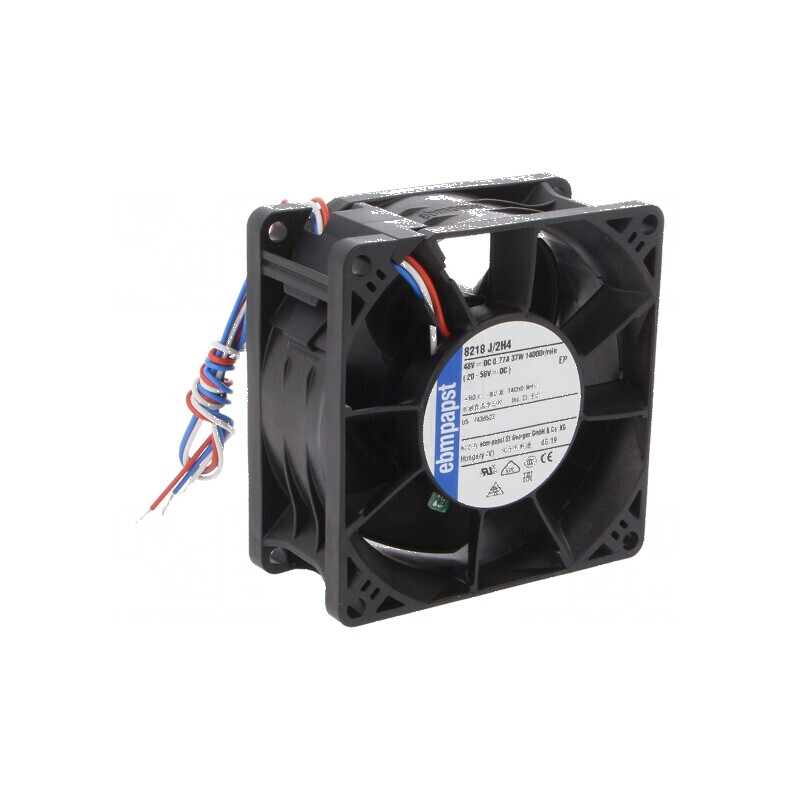 Ventilator axial DC 48VDC 80x80x38mm 220m3/h 71dBA | Electronic-mag.ro | Componente Electronice