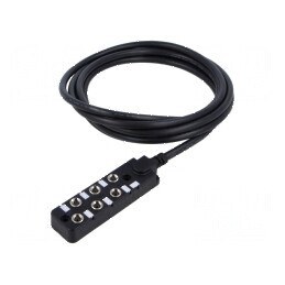Cutie de conexiuni M8 PIN: 3 3m - IP67 | Electronic-mag.ro | Componente Electronice
