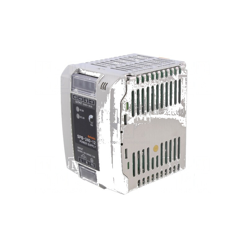 Alimentator pulsatoriu pentru şină DIN 240W 12VDC 20A IP20 | Electronic-mag.ro | Componente Electronice