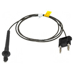 Cablu de măsurare cu mufă banană dublă 4mm | Electronic-mag.ro | Componente Electronice