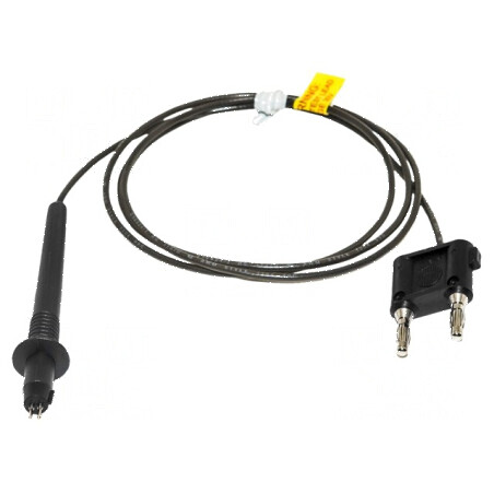 Cablu de măsurare cu mufă banană dublă 4mm | Electronic-mag.ro | Componente Electronice