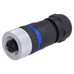Mufă M12 5-PIN mamă IP67 CANopen DeviceNet pe cablu | Electronic-mag.ro | Componente Electronice