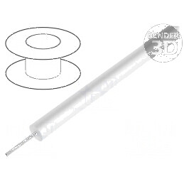 Cablu de sârmă HookUp Wire litat cu silicon alb -40÷200°C 5kV 30,5m | Electronic-mag.ro | Componente Electronice