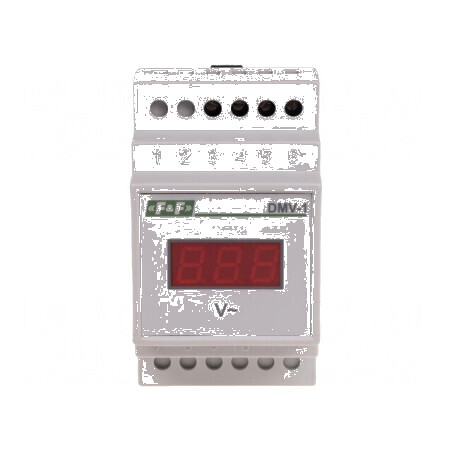 Voltmetru digital pentru montare pe şină DIN | Electronic-mag.ro | Componente Electronice