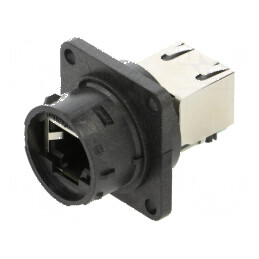Conector RJ45 mufă PIN 8 pe cablu IP68 | Electronic-mag.ro | Componente Electronice