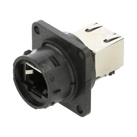 Conector RJ45 mufă PIN 8 pe cablu IP68 | Electronic-mag.ro | Componente Electronice