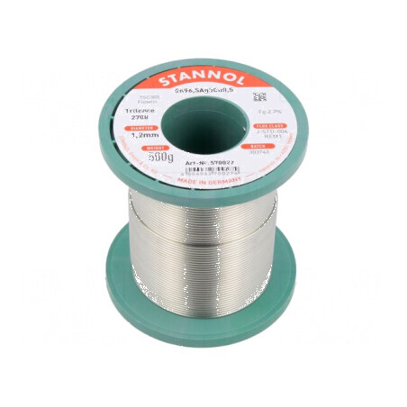 Cositor fără plumb 500g 1,2mm 2,7% | Electronic-mag.ro | Componente Electronice