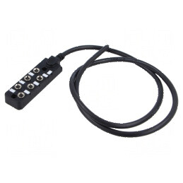 Cutie de conexiuni M8 PIN: 3 1m soclu 3A -20÷80°C IP67 IN: 6 | Electronic-mag.ro | Componente Electronice