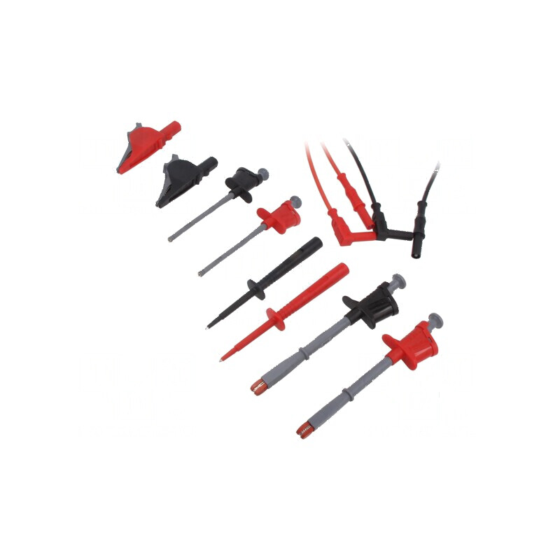 Set de cabluri de măsurare negru şi roşu | Electronic-mag.ro | Componente Electronice