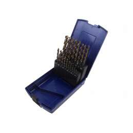 Burghie cu cobalt pentru metal - Set de 19 bucăți | Electronic-mag.ro | Componente Electronice