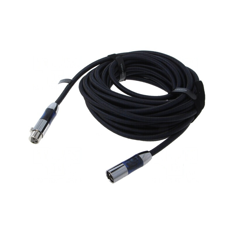 Cablu XLR 3pin 10m negru | Electronic-mag.ro | Componente Electronice