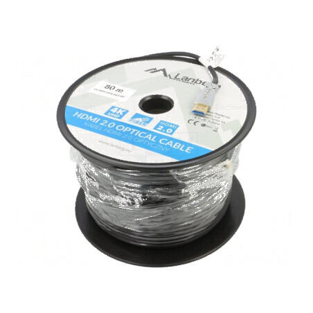 Cablu HDMI 2.0 HDMI mufă din ambele părţi 80m negru | Electronic-mag.ro | Componente Electronice
