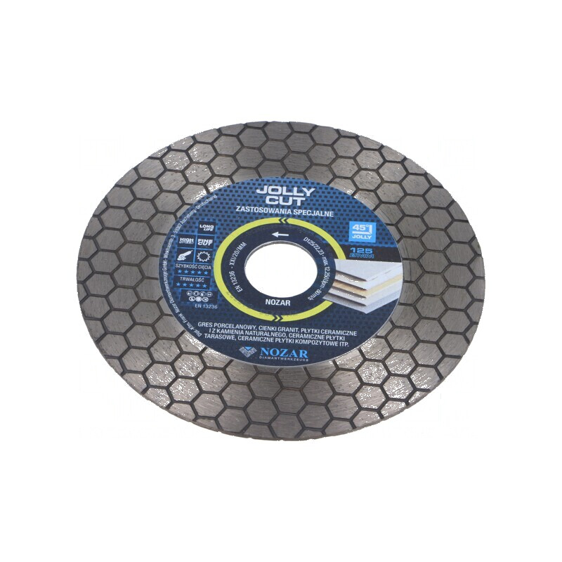 Disc de tăiere diamantat 125mm Ø 22,23mm Øorif 1,6mm | Electronic-mag.ro | Componente Electronice