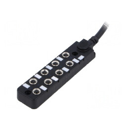 Cutie de conexiuni M8 PIN: 3 5m soclu 3A -20÷80°C IP67 IN: 8 | Electronic-mag.ro | Componente Electronice
