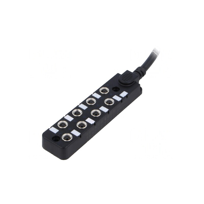 Cutie de conexiuni M8 PIN: 3 5m soclu 3A -20÷80°C IP67 IN: 8 | Electronic-mag.ro | Componente Electronice