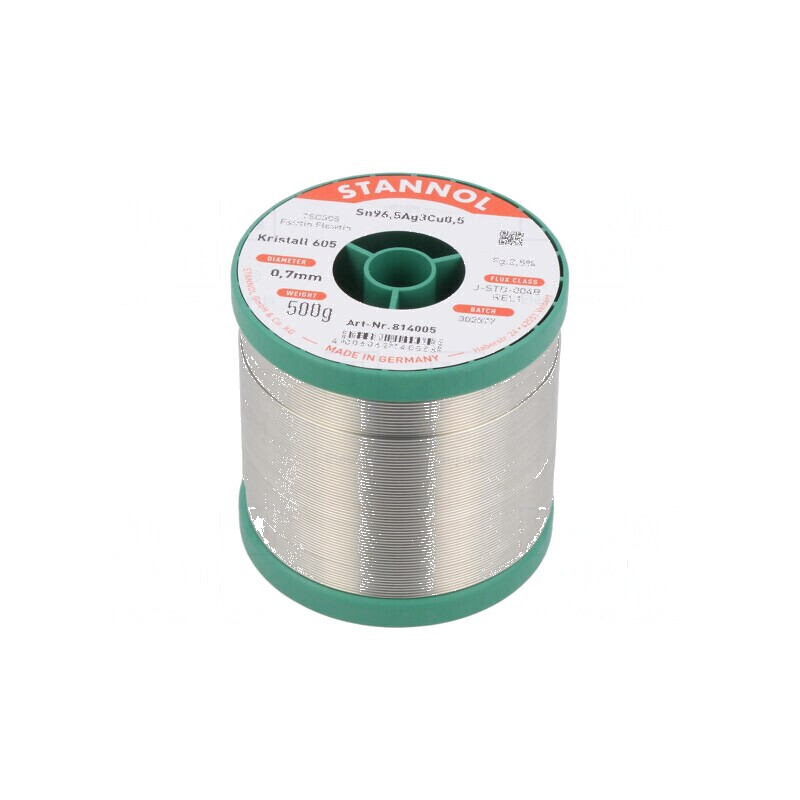 Cositor fără plumb SnAgCu 0,7mm 500g bobină | Electronic-mag.ro | Componente Electronice